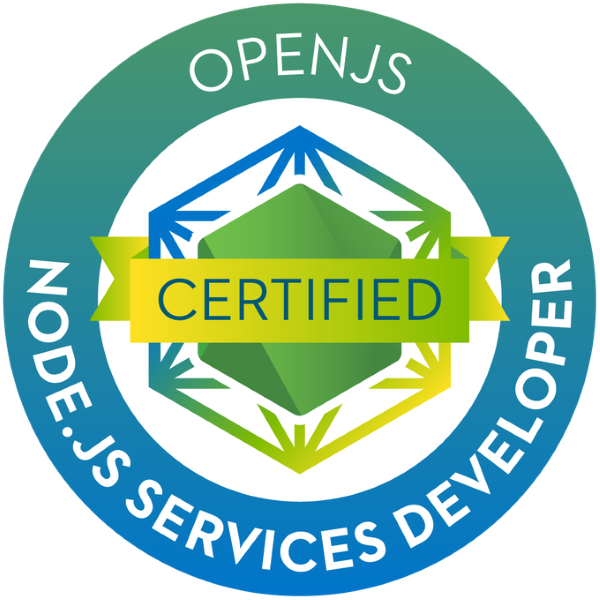 Certified OpenJS NodeJS Service Developer